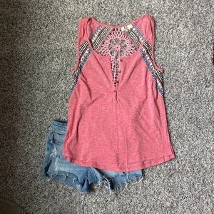 CNTRO Tank W/ Lace Detailed Back - Size M